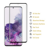 3x 9D Keramik-Glass für Samsung Galaxy S20 FULL COVER 3D KLAR Panzerfolie Displayschutz Schutzfolie Ceramic Screen-Protector