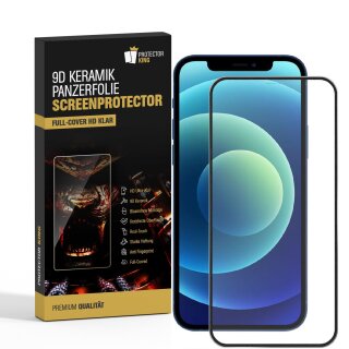 1x 9D Keramik-Glass für iPhone 11 Pro Max FULL COVER 3D KLAR Panzerfolie Displayschutz Schutzfolie Ceramic Screen-Protector