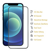 6x 9D Keramik-Glass für iPhone X FULL COVER 3D KLAR Panzerfolie Displayschutz Schutzfolie Ceramic Screen-Protector