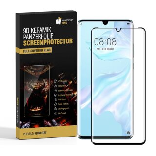 3x 9D Keramik-Glass für Huawei P30 Pro FULL COVER 3D KLAR Panzerfolie Displayschutz Schutzfolie Ceramic Screen-Protector