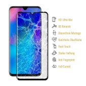 1x 9D Keramik-Glass für Huawei P30 Lite FULL COVER 3D KLAR Panzerfolie Displayschutz Schutzfolie Ceramic Screen-Protector