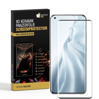 1x 9D Keramik-Glass für Xiaomi Mi 11 Pro FULL COVER 3D KLAR Panzerfolie Displayschutz Schutzfolie Ceramic Screen-Protector