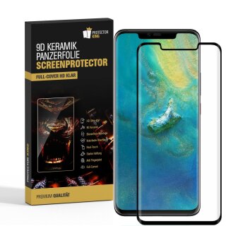 4x 9D Keramik-Glass für Huawei Mate 20 Pro FULL COVER 3D KLAR Panzerfolie Displayschutz Schutzfolie Ceramic Screen-Protector