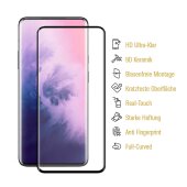 1x 9D Keramik-Glass für OnePlus 7 Pro FULL COVER 3D KLAR Panzerfolie Displayschutz Schutzfolie Ceramic Screen-Protector