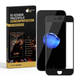 2x 9D Keramik-Glass für iPhone 8 FULL COVER 3D KLAR Panzerfolie Displayschutz Schutzfolie Ceramic Screen-Protector