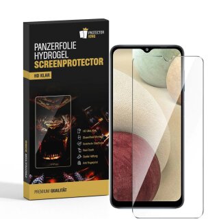 2x Hydrogel-Glass für Samsung Galaxy A12 Selbstheilend für Micro Kratzer 3D KLAR Panzerfolie Displayschutz Schutzfolie Screen-Protector
