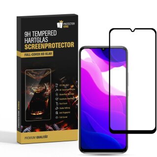 2x 9H Hartglas für Xiaomi Mi 10 Lite FULL COVER Panzerfolie Displayschutz Schwarz Panzerglas Schutzglas Schutzfolie