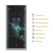 6x 9H Hartglas für Sony Xperia XA2 Plus FULL CURVED Panzerfolie Displayschutz KLAR Panzerglas Schutzglas Schutzfolie