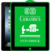 1x 9D Keramik für iPad 4 FULL-COVER Panzerfolie Displayschutz Panzerschutz Schutzfolie Displayfolie Folie ANTI-SHOK ANTI-BRUCH-ANTI-STOß