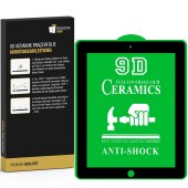 2x 9D Keramik für iPad 4 FULL-COVER Panzerfolie...