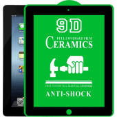 3x 9D Keramik für iPad 4 FULL-COVER Panzerfolie Displayschutz Panzerschutz Schutzfolie Displayfolie Folie ANTI-SHOK ANTI-BRUCH-ANTI-STOß
