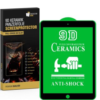 2x 9D Keramik-Glass für iPad Mini 4 FULL COVER 3D KLAR Panzerfolie Displayschutz Schutzfolie Ceramic Screen-Protector