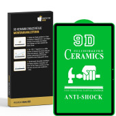 4x 9D Keramik-Glass für Samsung Galaxy Tab S7 Plus FULL COVER 3D KLAR Panzerfolie Displayschutz Schutzfolie Ceramic Screen-Protector