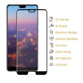 2x 9D Keramik-Glass für Huawei P20 Pro FULL COVER 3D KLAR Panzerfolie Displayschutz Schutzfolie Ceramic Screen-Protector