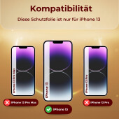 2x 9H Panzerglas für iPhone 13 HD KLAR echtes Tempered Glass Panzerfolie Displayschutz Schutzglas Hartglas Schutzfolie Screen-Protector