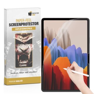1x Paperfeel für Samsung Galaxy Tab S7 Plus Displayschutz Schreiben Malen Skizzieren matt Anti-Reflex entspiegelt Screen-Protector