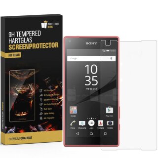6x 9H Hartglas für Sony Xperia Z5 Compact Panzerfolie Displayschutz Schutzglas HD KLAR Panzerglas Schutzfolie Displayglas Glasfolie