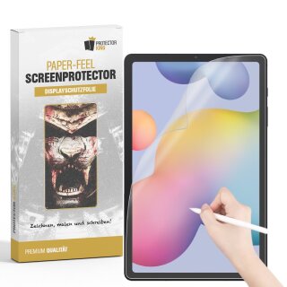 1x Paperfeel für Samsung Galaxy Tab S6 Lite Displayschutz Schreiben Malen Skizzieren matt Anti-Reflex entspiegelt Screen-Protector