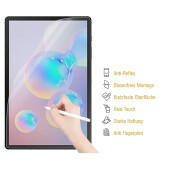 2x Paperfeel für Samsung Galaxy Tab S6 Displayschutz Schreiben Malen Skizzieren matt Anti-Reflex entspiegelt Screen-Protector