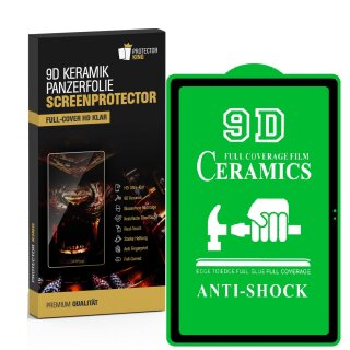2x 9D Keramik-Glass für Samsung Galaxy Tab A7 10.4 FULL COVER 3D KLAR Panzerfolie Displayschutz Schutzfolie Ceramic Screen-Protector