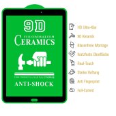 1x 9D Keramik-Glass für Samsung Galaxy Tab E 9.6 FULL COVER 3D KLAR Panzerfolie Displayschutz Schutzfolie Ceramic Screen-Protector