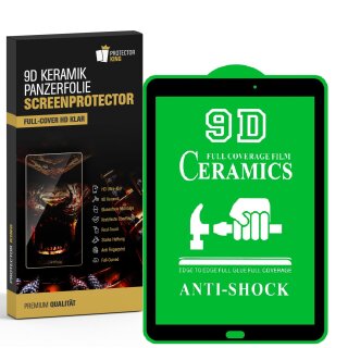 2x 9D Keramik-Glass für Samsung Galaxy Tab E 9.6 FULL COVER 3D KLAR Panzerfolie Displayschutz Schutzfolie Ceramic Screen-Protector