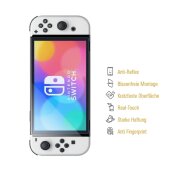 6x Panzerfolie für Nintendo Switch Oled Anti-Shock matt entspiegelt Displayschutz Schutzfolie Folie Screen-Protector