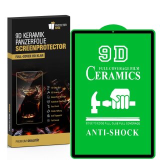2x 9D Keramik-Glass für Samsung Galaxy Tab S6 FULL COVER 3D KLAR Panzerfolie Displayschutz Schutzfolie Ceramic Screen-Protector