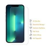 2x 9H Nano-Glass für iPhone 13 Mini 3D KLAR Anti-Shock Anti-Bruch Anti-Stoß Anti-Schmutz Panzernanoglas Displayschutz Schutzfolie Panzerfolie Panzerglas Screen-Protector