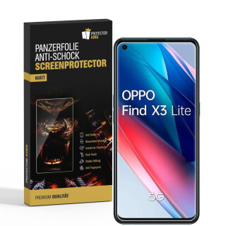 6x Panzerfolie für Oppo Find X3 Lite ANTI-REFLEX Displayschutz Schutzfolie MATT