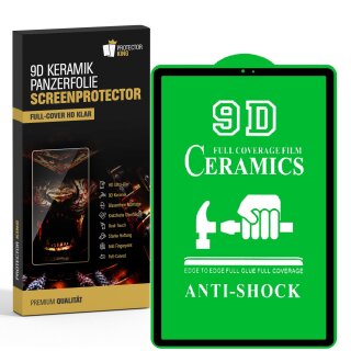 6x 9D Keramik-Glass für Samsung Galaxy Tab S5E FULL COVER 3D KLAR Panzerfolie Displayschutz Schutzfolie Ceramic Screen-Protector