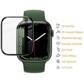2x Plexiglas für Apple Watch 7/ 8 45mm FULL CURVED Displayschutz Panzerfolie Panzerglas Schutzfolie Schutzglas HD Klar