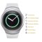 3x 9H Hartglas für Samsung Galaxy Gear S2 Displayschutz Panzerfolie Schutzglas KLAR Panzerglas Schutzfolie