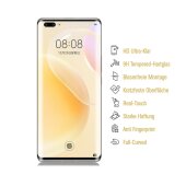 4x 9H Hartglas für Huawei Nova 9 Pro FULL CURVED Panzerfolie Displayschutz KLAR 3D Panzerglas Schutzglas Schutzfolie