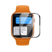 6x Panzerfolie für Apple Watch 7 41mm FULL CURVED Displayschutz Schutzfolie Schwarzer Rand HD KLAR