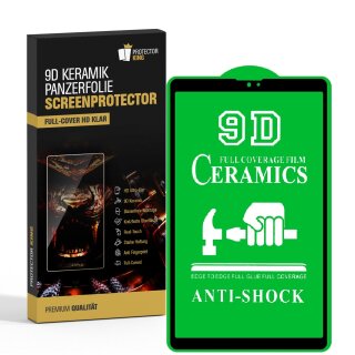 6x 9D Keramik-Glass für Samsung Galaxy Tab A7 Lite FULL COVER 3D KLAR Panzerfolie Displayschutz Schutzfolie Ceramic Screen-Protector