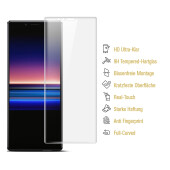 3x 9H Hartglas für Sony Xperia XZ4 FULL-CURVED Panzerfolie Displayschutz HD KLAR Panzerglas Schutzglas Schutzfolie Glasfolie