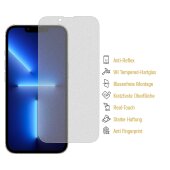 2x 9H Panzerglas für iPhone 13 Pro ANTI-REFLEX MATT Entspiegelt Panzerfolie Displayschutz Schutzglas Schutzfolie