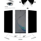 2x Blickschutz 9H Panzerglas für Samsung Galaxy Note 10 Plus Anti-Spy Privacy Displayschutz Panzerfolie Schutzfolie echtes Tempered Glass Schutzglas Screen-Protector