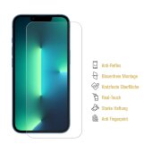 3x Panzerfolie für iPhone 13 Pro ANTI-SHOCK Displayschutz Schutzfolie MATT ANTI-REFLEX ENTSPIEGELT