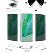 2x 9H Panzerglas für OnePlus 9 Pro FULL CURVED PRIVACY ANTY-SPY Displayschutz Panzerfolie Schutzfolie Hartglas Schutzglas Displayglas Tempered Glasfolie Sicherheitsglas Echtglas Blickschutz