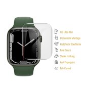 2x Panzerfolie für Apple Watch 7 41mm FULL CURVED Displayschutz Schutzfolie HD KLAR UNZERBRECHLICHEN PET MATERIAL