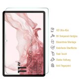 6x 9H Panzerglas für Samsung Galaxy Tab S8 Displayschutz Schutzglas Panzerfolie Schutzfolie Hartglas Displayglas Tempered Glasfolie Sicherheitsglas Echtglas