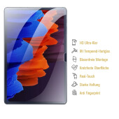 3x 9H Panzerglas für Samsung Galaxy Tab S8 Plus HD klar Displayschutz Schutzglas Schutzfolie Tempered Glasfolie Screen Protector