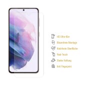 3x 9H Nano-Glass für Samsung Galaxy S22 Plus 3D KLAR Anti-Shock Anti-Bruch Anti-Stoß Anti-Schmutz Panzernanoglas Displayschutz Schutzfolie Panzerfolie Panzerglas Screen-Protector