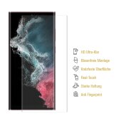 6x Hydrogel-Glass für Samsung Galaxy S22 Ultra Selbstheilend für Micro Kratzer 3D KLAR Panzerfolie Displayschutz Schutzfolie Screen-Protector