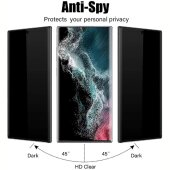 1x Blickschutz 9H Panzerglas für Samsung Galaxy S22 Ultra FULL-CURVED Anti-Spy Privacy Displayschutz Schutzfolie echtes Tempered Glass Schutzglas Screen-Protector
