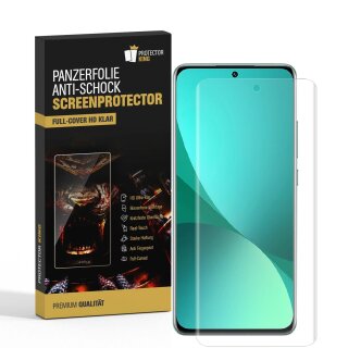 1x Panzerfolie für Xiaomi Mi 12 Pro FULL SCREEN Displayschutz Schutzfolie KLAR/ ANTI-SHOCK/ ANTI-KRATZ/ ANTI-BRUCH/ ANTI-SCHMUTZ