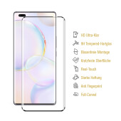 6x 9H Hartglas für Honor 50 Pro FULL CURVED Displayschutz Panzerfolie Schutzfolie Panzerglas Schutzglas Displayglas Tempered Glasfolie Sicherheitsglas Echtglas