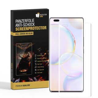 2x Panzerfolie für Huawei Honor 50 Pro FULL SCREEN Displayschutz Schutzfolie KLAR Displayfolie Folie/ ANTI-SHOCK/ ANTI-KRATZ/ ANTI-BRUCH/ ANTI-SCHMUTZ